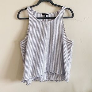 Drew Striped Linen Tank L